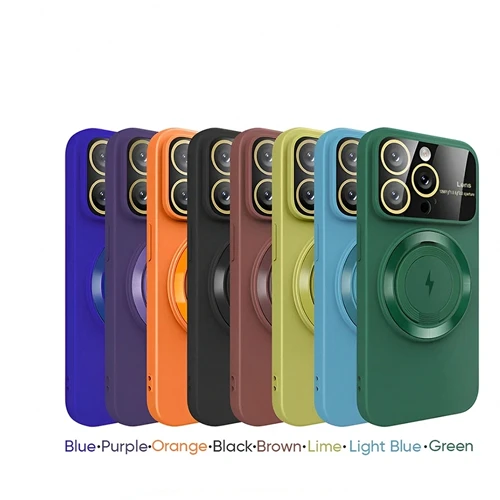 Silicon Magsafe Case with Stand for Apple iPhone 15 Pro